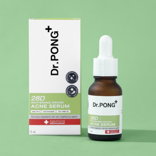 DR.PONG 28D WHITENING DRONE ACNE SERUM 15 ML.