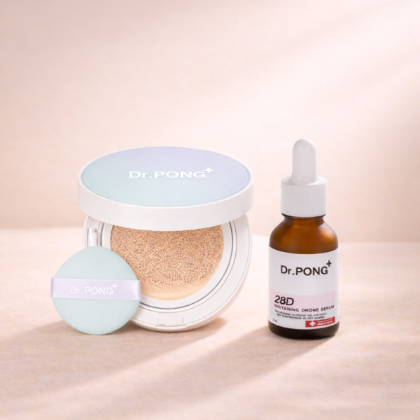 Glowing Duo :  Acne Cushion + Whitening Serum